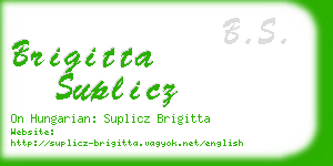 brigitta suplicz business card